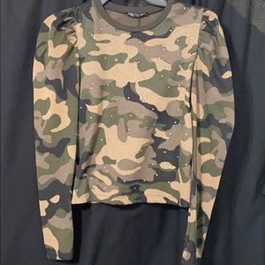 Zara Camo Top